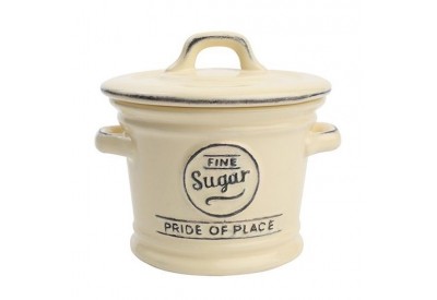 Pride of Place Sugar Bowl OLD CREAM (D90 x H100 / 3.5 x 4")